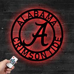 alabama crimson tide metal led sign wall art home decor 756 4