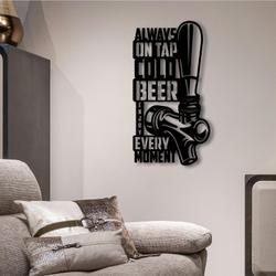 always on tap cold beer enjoy every moment metal sign with led light home bar decor 396 7