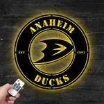 anaheim ducks metal led sign wall art home decor 1881 0