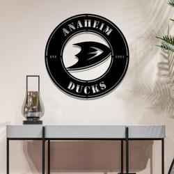 anaheim ducks metal led sign wall art home decor 1881 2