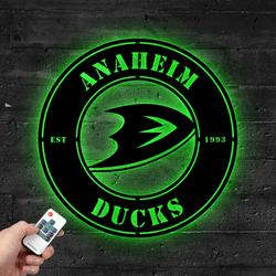 anaheim ducks metal led sign wall art home decor 1881 3