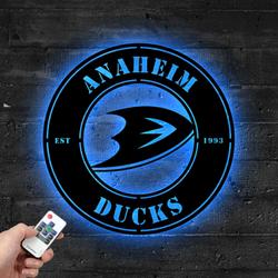 anaheim ducks metal led sign wall art home decor 1881 5