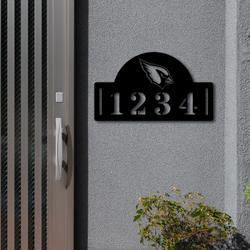 arizona cardinals metal address nfl fan house number sign 1026 2