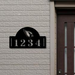 arizona cardinals metal address nfl fan house number sign 1026 4