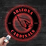 arizona cardinals metal led sign wall art home decor 1850 0
