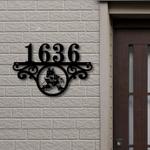 arizona coyotes metal monogram address nhl fan house number sign 838 0