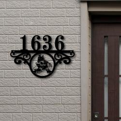Arizona Coyotes Metal Monogram Address NHL Fan House Number Sign