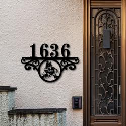 arizona coyotes metal monogram address nhl fan house number sign 838 4