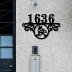 arizona coyotes metal monogram address nhl fan house number sign 838 5