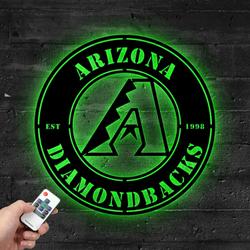 arizona diamondbacks metal led sign wall art home decor 1931 3