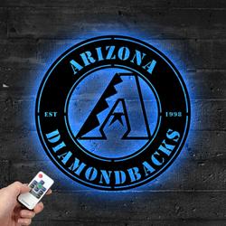 arizona diamondbacks metal led sign wall art home decor 1931 5