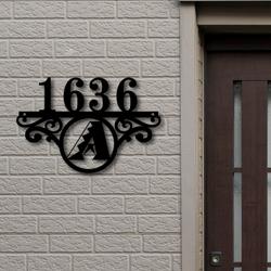 Arizona Diamondbacks Metal Monogram Address MLB Fan House Number Sign