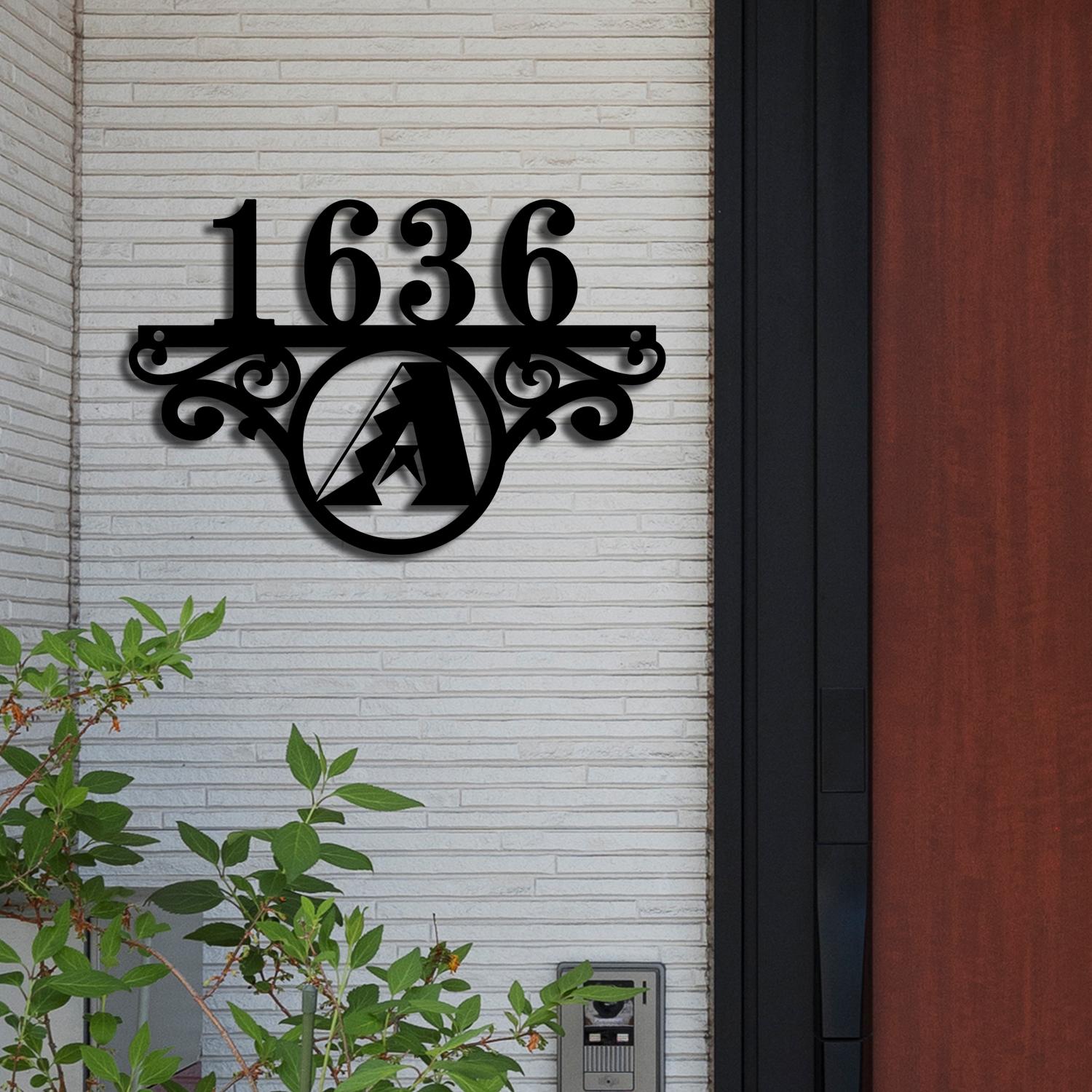 Arizona Diamondbacks Metal Monogram Address MLB Fan House Number Sign 3 arizona diamondbacks metal monogram address mlb fan house number sign 963 3