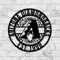 arizona diamondbacks metal sign led light mlb monogram wall art decor 146 1