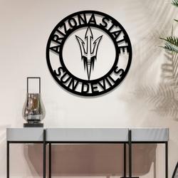 arizona state sun devils metal led sign wall art home decor 751 6