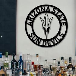 arizona state sun devils metal led sign wall art home decor 751 7
