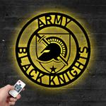 army black knights metal led sign wall art home decor 752 0