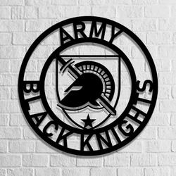 army black knights metal led sign wall art home decor 752 2
