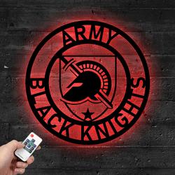 army black knights metal led sign wall art home decor 752 4