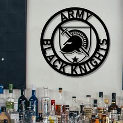 army black knights metal led sign wall art home decor 752 7