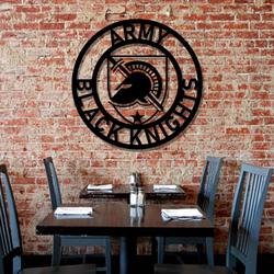 army black knights metal led sign wall art home decor 752 8