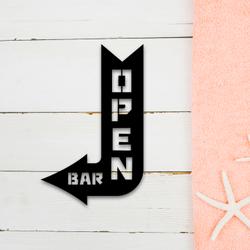 arrow open metal sign with led light welcome bar board decor 594 5