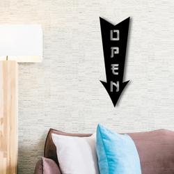arrow open metal sign with led light welcome board shop decor 591 7