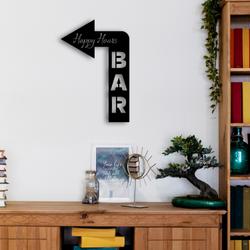 arrow welcome to the bar metal sign with led light happy hours decor 595 8