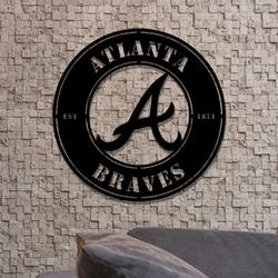 atlanta braves metal led sign wall art home decor 1914 6