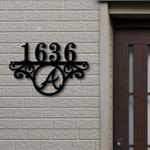 atlanta braves metal monogram address mlb fan house number sign 952 0