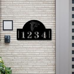 atlanta falcons metal address nfl fan house number sign 1027 3