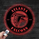 atlanta falcons metal led sign wall art home decor 1851 0