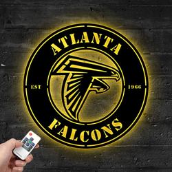 atlanta falcons metal led sign wall art home decor 1851 2