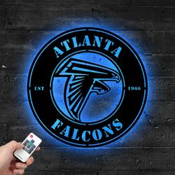 atlanta falcons metal led sign wall art home decor 1851 5