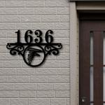 atlanta falcons metal monogram address nfl fan house number sign 879 0