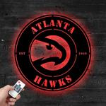 atlanta hawks metal led sign wall art home decor 1913 0