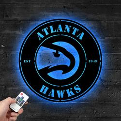 atlanta hawks metal led sign wall art home decor 1913 5