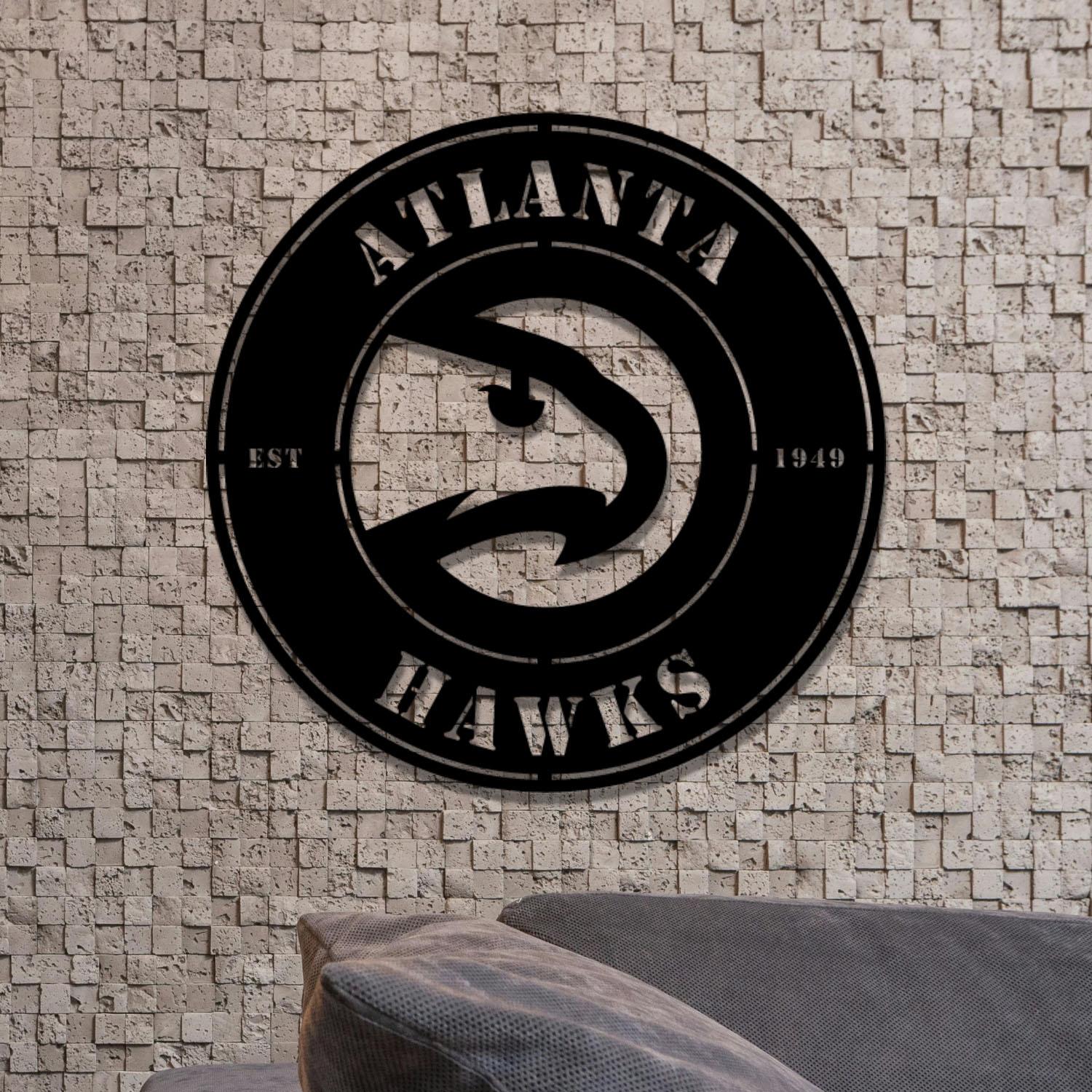 Atlanta Hawks Metal LED Sign Wall Art Home Decor 6 atlanta hawks metal led sign wall art home decor 1913 6
