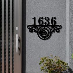 atlanta hawks metal monogram address nba fan house number sign 909 1