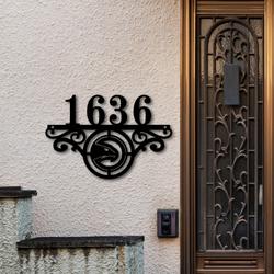atlanta hawks metal monogram address nba fan house number sign 909 5