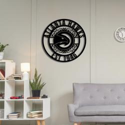 atlanta hawks metal sign led light nba monogram wall art decor 93 6
