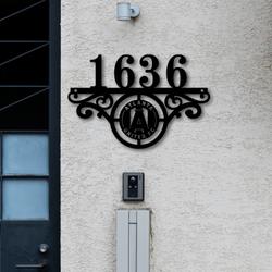 atlanta united fc metal monogram address mls fan house number sign 933 2