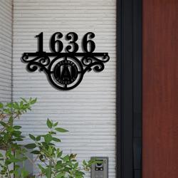 atlanta united fc metal monogram address mls fan house number sign 933 3