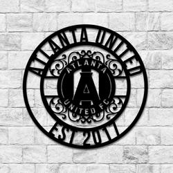 atlanta united fc metal sign led light mls monogram wall art decor 118 1