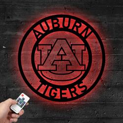 auburn tigers metal led sign wall art home decor 748 4