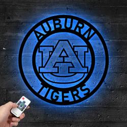 auburn tigers metal led sign wall art home decor 748 5