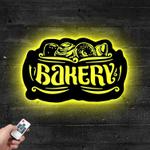 bakery metal sign with led light bakehouse kitchen decor 589 0