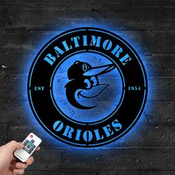baltimore orioles metal led sign wall art home decor 1936 5