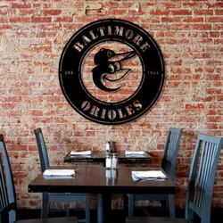 baltimore orioles metal led sign wall art home decor 1936 7