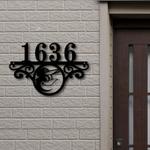 baltimore orioles metal monogram address mlb fan house number sign 961 0